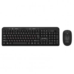 SVEN KB-C3200W, Wireless, Multimedia Keyboard & Mouse, 2.4GHz, (115 keys, 11 Fn-keys) + Mouse (3 + 1 (scroll wheel), 800/1200/1600 dpi), Nano receiver, USB, Black